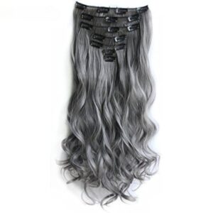 Grey Clip In Hair Extension