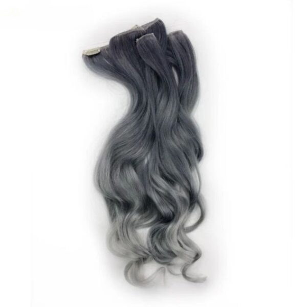 Grey Clip In Hair Extension