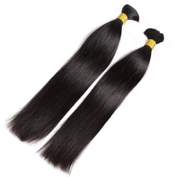 Single Drawn Straight Bulk Hair For Lex Hair Available To Ship - Image 3