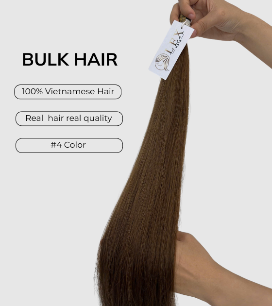 Bulk Hair #04 Color 100% Vietnamese Raw Human Hair