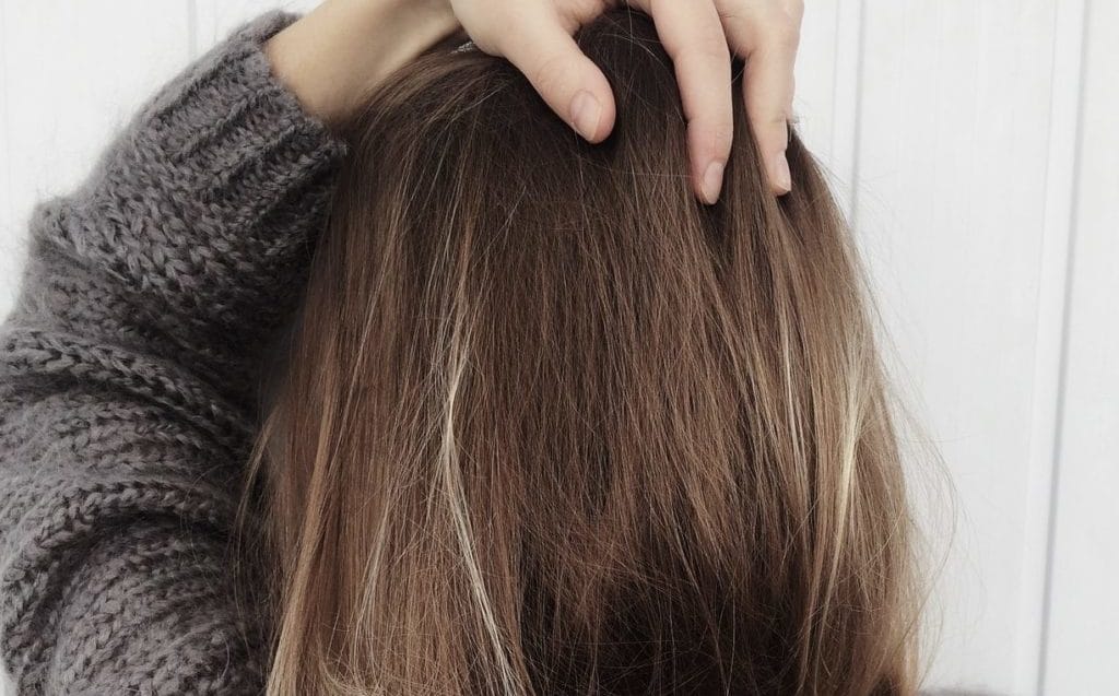 Dry, tangled hair extensions.