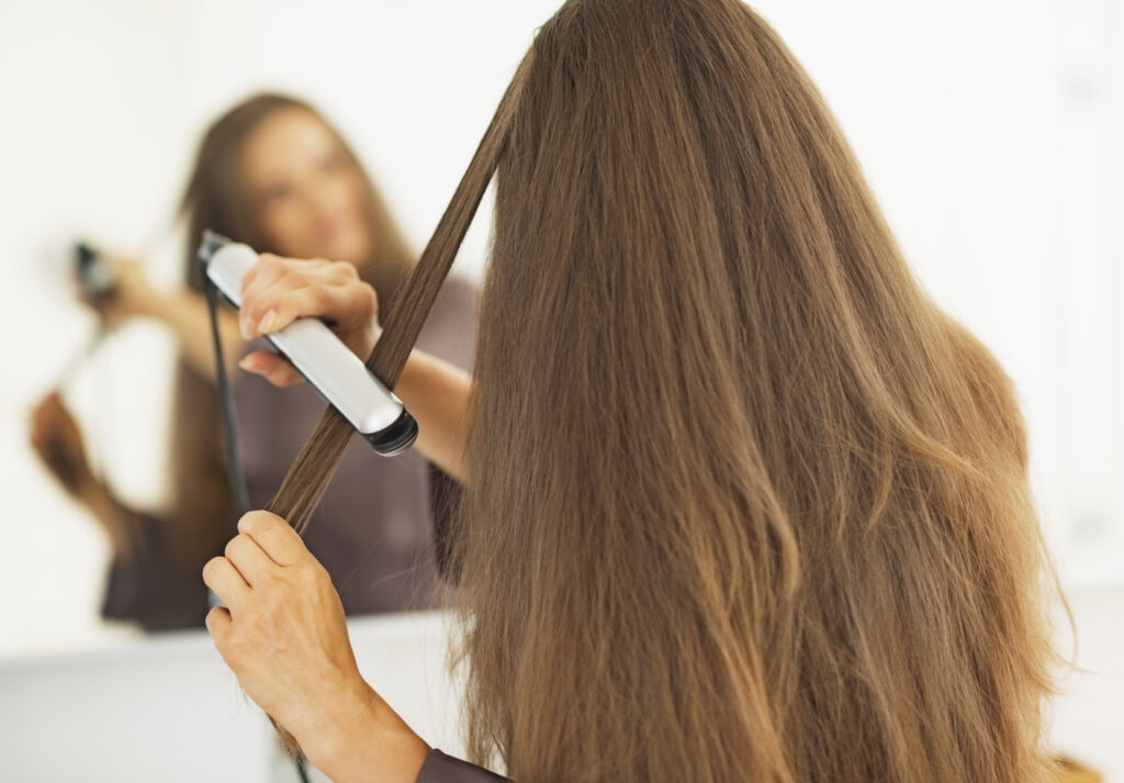 Remember to limit the heat when using hair styling appliances.