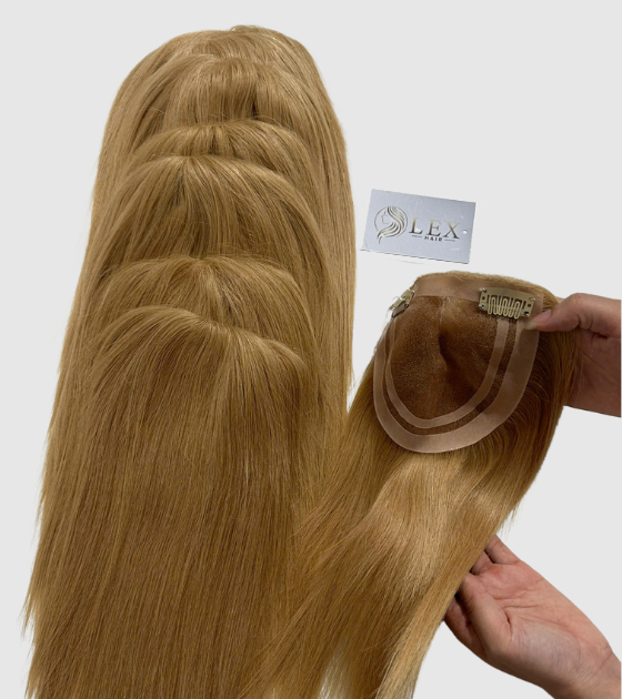5×5 Inches Mono With PU Coated #3 Color 130% density Hair Topper