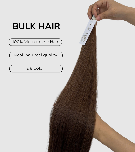 Bulk Hair #06 Color Natural Premium