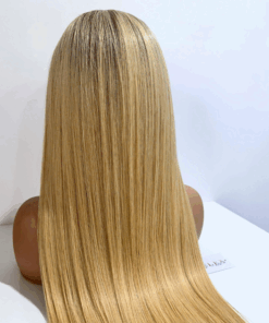 Ombre Color 24inch Lace Closure Wigs Bone Straight Vietnamese Hair