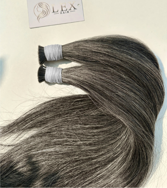 Straight Grey Hair Natural Look