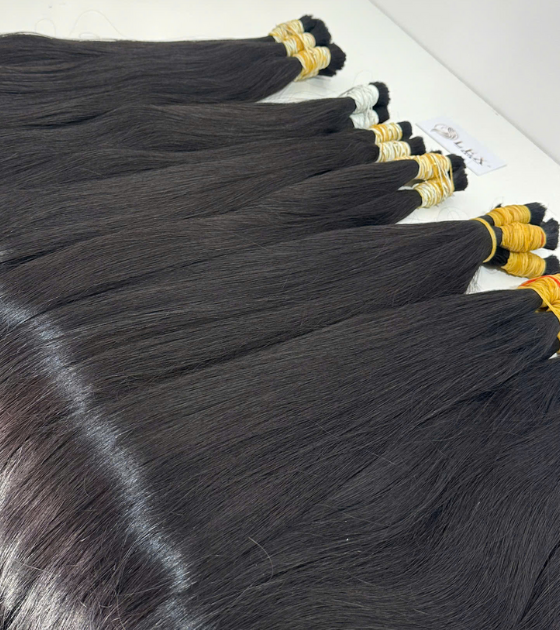 Bleached Bulk Hair Straight Natural