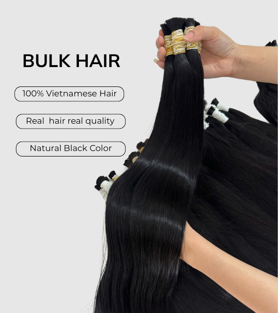 black bulk hair for bleaching