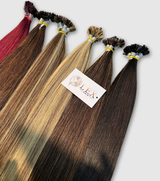 color flat tip hair extensions