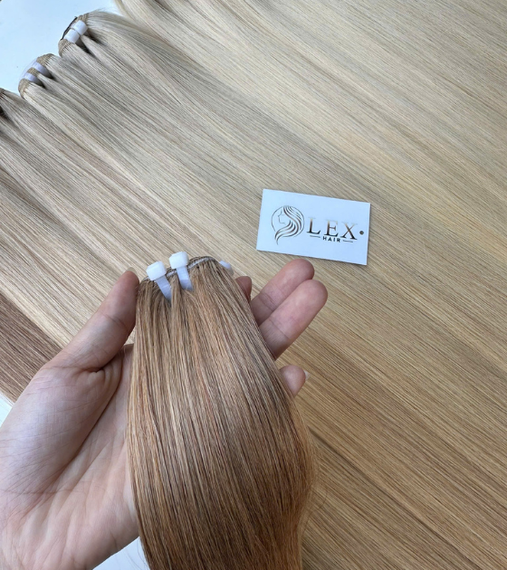 Weft Hair Extensions – Platinum Blonde #10, #60U – 100% Vietnamese Human Hair | Lexhair