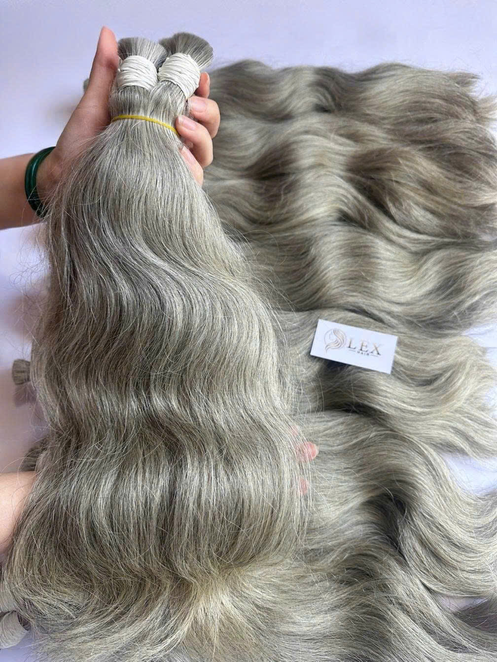 light grey bulk hair