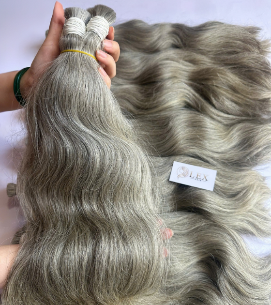 raw grey bulk hair