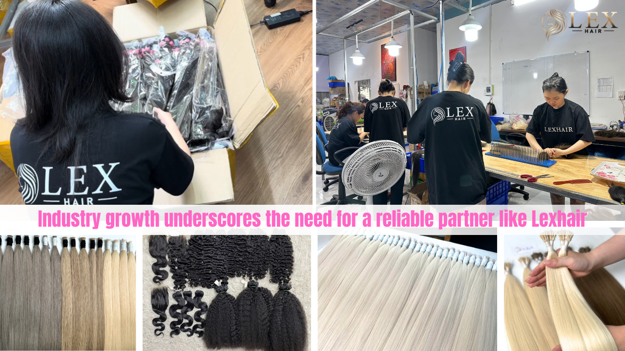 Hair factory partner Lexhair with production and human hair products