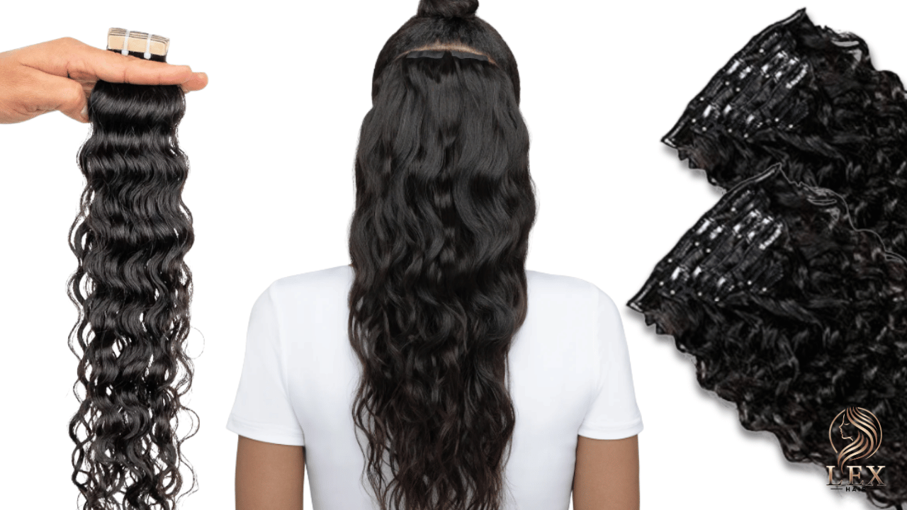 Curly and wavy hair extensions