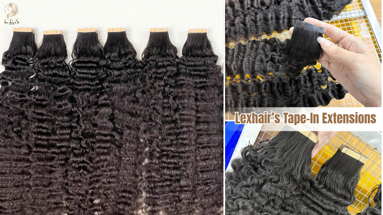 Lexhair's Tape-in Curly Hair Extensions