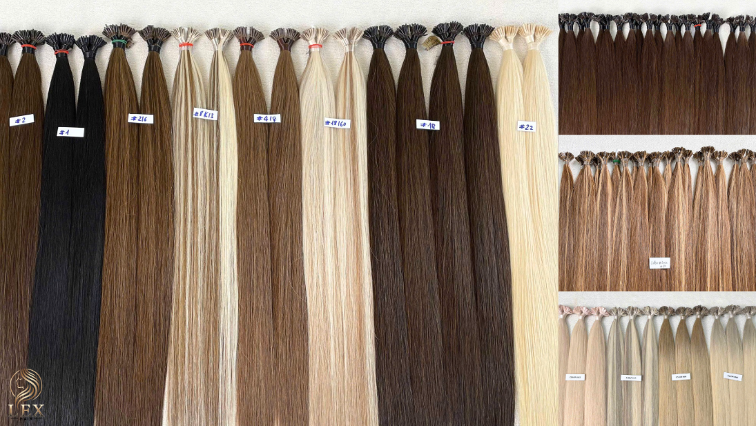 Lexhair produces keratin tip hair with controlled lengths, colors, and curl patterns.