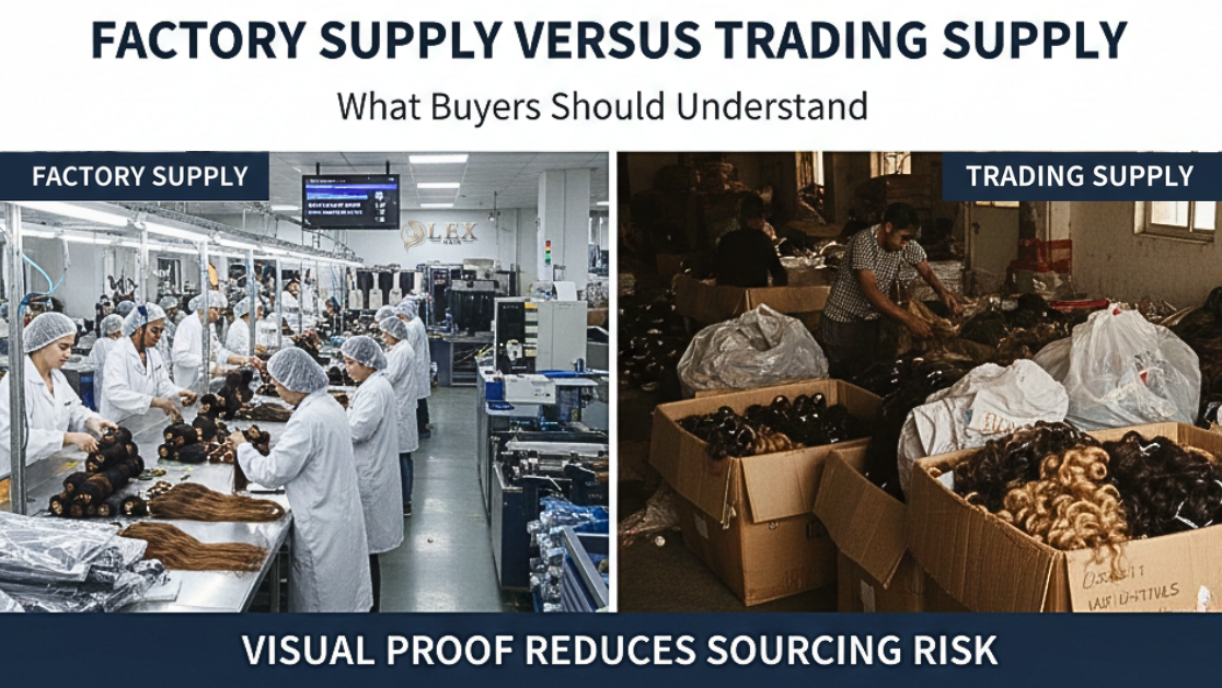 Hair factory supply versus Trading supply