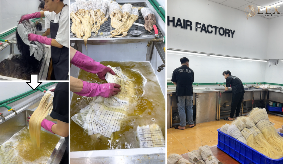 Bleaching and Toning Standards at Lexhair Factory