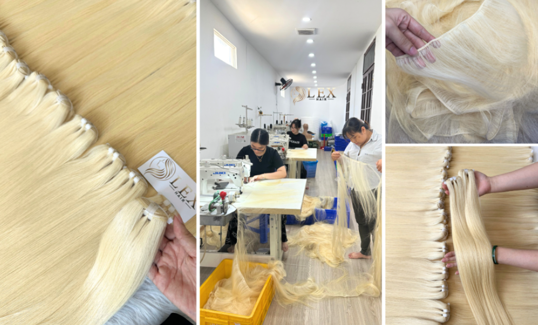 Weft Construction Quality for #613 Blonde Hair