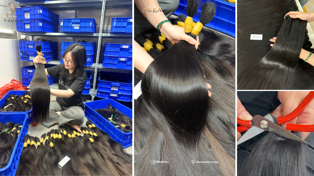 Vietnam has become a leading sourcing destination for raw human hair due to both hair quality and controlled supply practices.