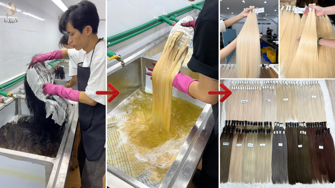 Raw Vietnamese hair responds evenly to bleaching and dyeing, allowing brands to create custom shades with predictable results.