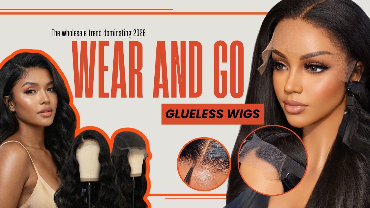 Glueless wigs wholesale – wear and go human hair wigs trend dominating 2026 with transparent lace and pre-cut design
