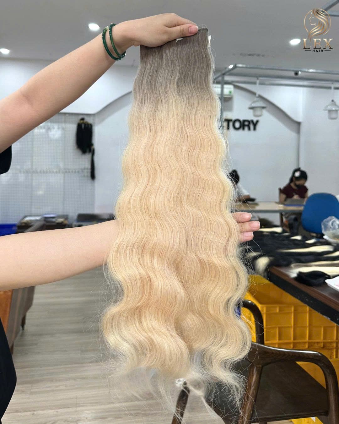 Genius Weft Extensions | Natural Wavy Vietnamese Human Hair at Lexhair