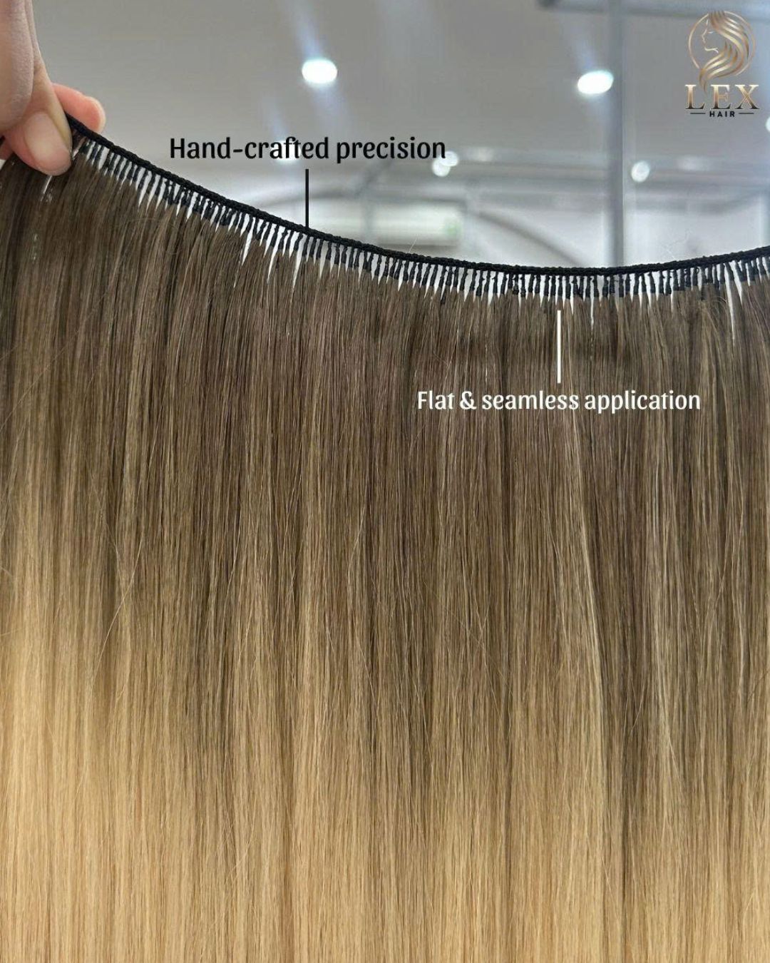 Jisoo Hand - Tied Weft | 100% Vietnamese Human Hair Extensions - Image 4