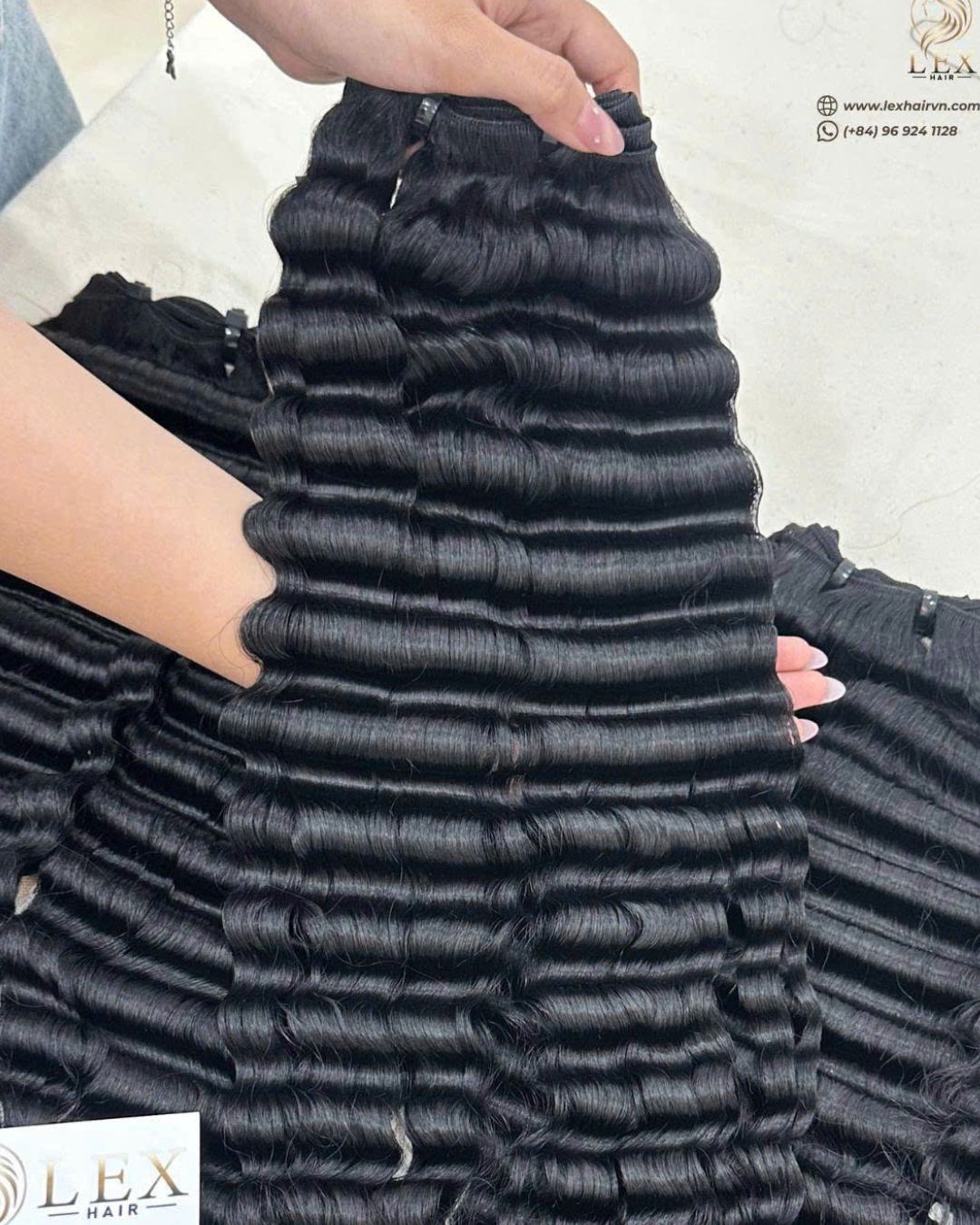 Deep Wave Raw Hair Weft | Natural Color - Image 4