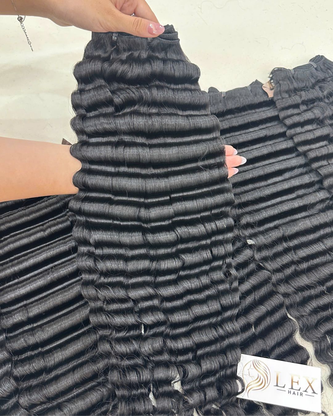 Deep Wave Raw Hair Weft | Natural Color - Image 3