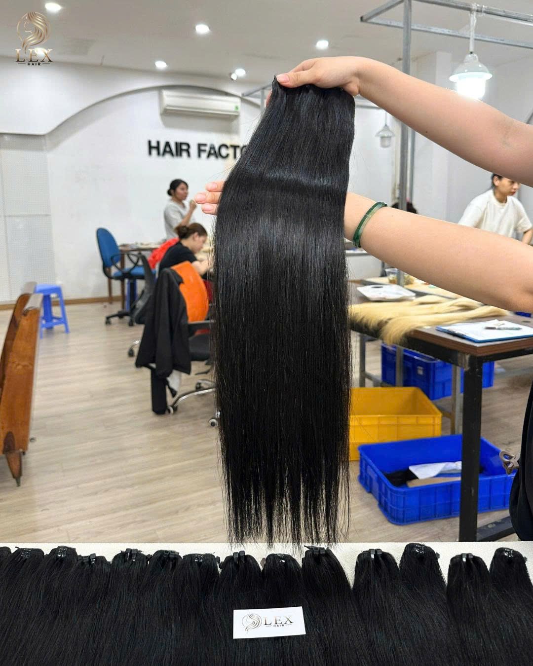 Natural Color Straight Raw Hair Weft | Vietnamese Human Hair at Lexhair