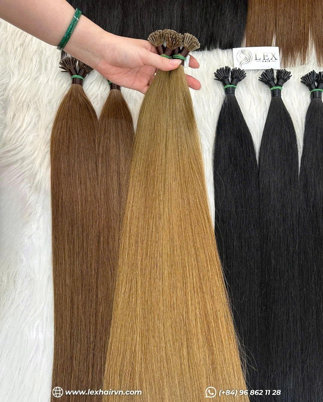 Keratin I Tip Hair Extensions – Color #8 Vietnamese Human Hair at Lexhair