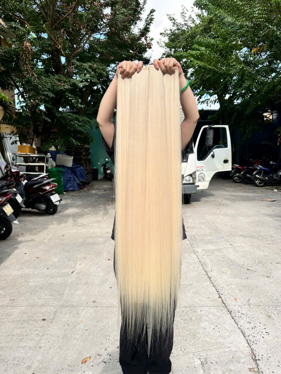 Long Tape-In Hair Extensions – Color 10.1 100% Vietnamese Human Hair at Lexhair