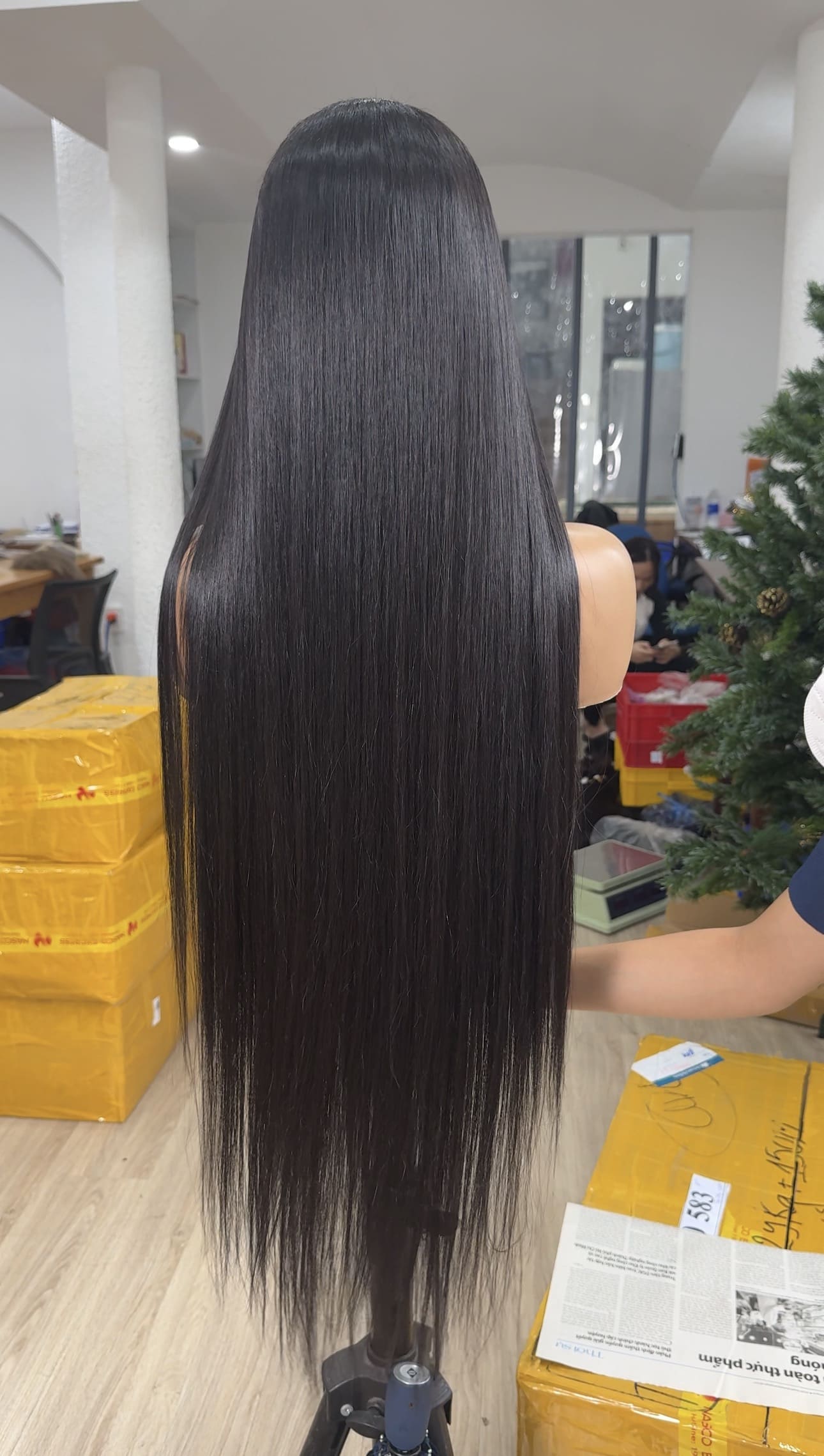 Full lace wig made from raw hair by LexHair Factory