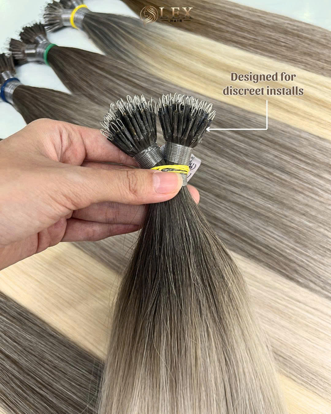 Nano Ring Hair Extensions – 100% Vietnamese Human Hair at Lexhair