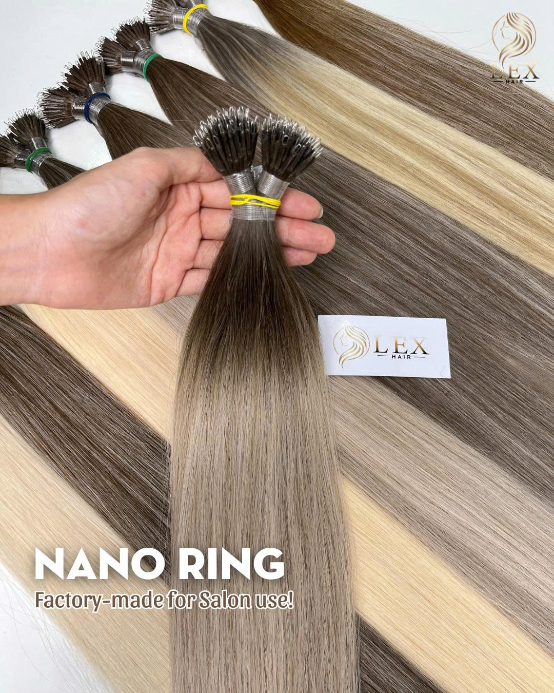 Nano Ring Hair Extensions – 100% Vietnamese Human Hair at Lexhair